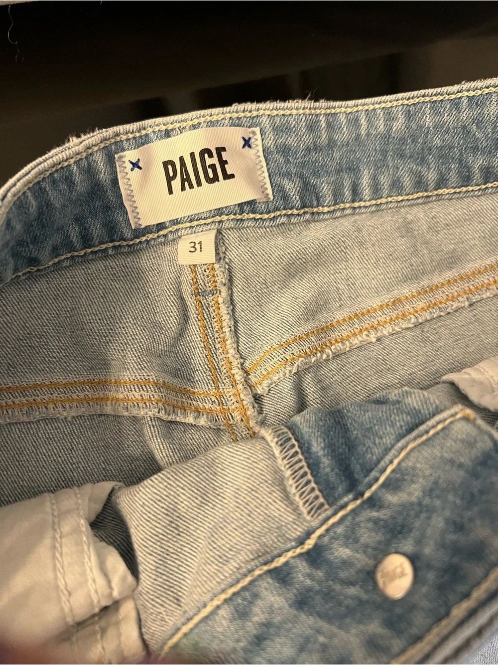 PAIGE Light Blue Ripped Skinny Women's Jeans Slim Fit